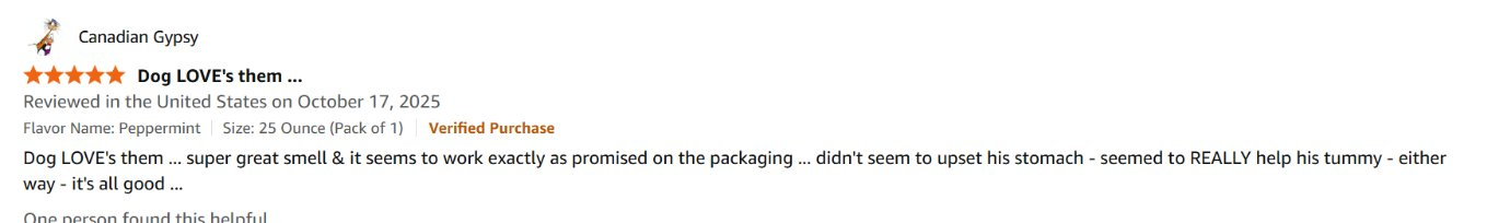 Gut Health for Dogs: Signs, Supplements & What Actually Works (2026) Amazon verified review - helped tummy