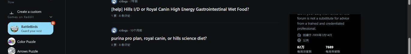 Reddit r/dogs thread where owner says vet recommended Hill