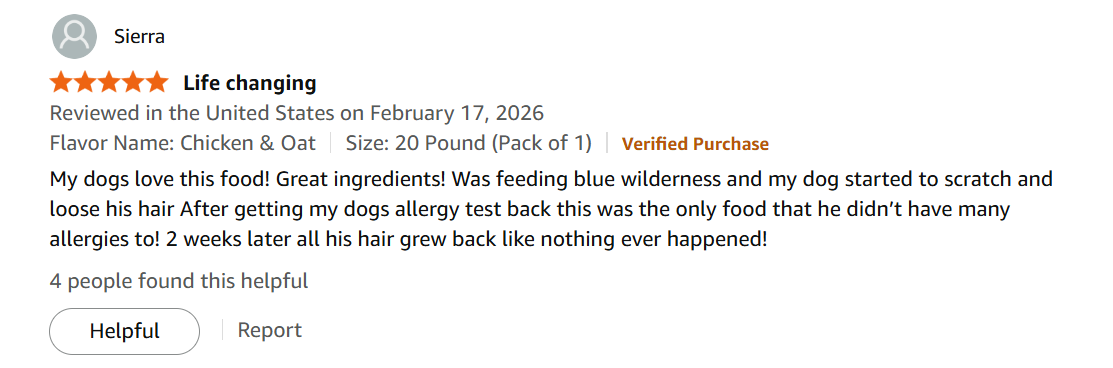 Honest Kitchen Wholemadetm Dehydrated Protein customer review