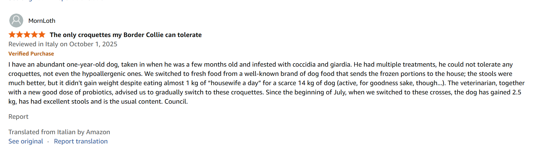 Farmina owner review screenshot